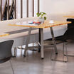 square table in a break room setting